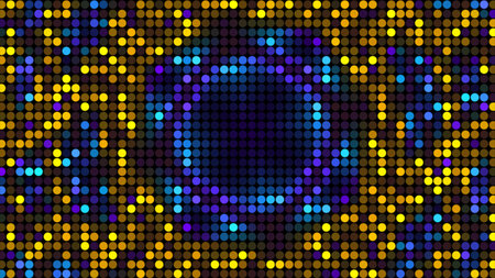3D Rendering Abstract colorful background bright yellow and blue colors, modern colorful wallpaper. Futuristic background. Digital abstract flowing waves seamless loop animation, moving bent curvesの写真素材