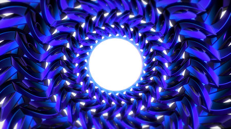 3D Rendering Abstract colorful background bright white blue colors, modern colorful wallpaper. Futuristic background. Digital abstract flowing waves seamless loop animation, moving bent curvesの写真素材