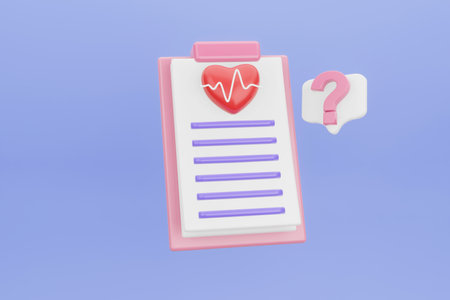 3d first aid medicine with check list for health pharmaceutical. Medical checkup document and pharmacy report. health insurance. Life insurance family health care protection. 3d renderingの写真素材