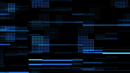 Hi-tech digital technology concept Futuristic abstract Cyberspace background Data center, server, internet, speed Artificial intelligence Geometric artificial intelligence tech backdrop 3d rendering.の写真素材