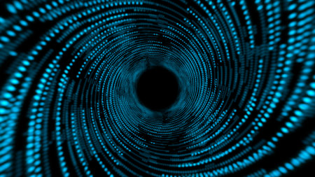 Hi-tech digital technology concept Futuristic abstract Cyberspace background Data center, server, internet, speed Artificial intelligence Geometric artificial intelligence tech backdrop 3d rendering.の写真素材