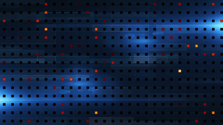 Hi-tech digital technology concept Futuristic abstract Cyberspace background Data center, server, internet, speed Artificial intelligence Geometric artificial intelligence tech backdrop 3d rendering.の写真素材