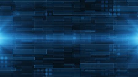 Hi-tech digital technology concept Futuristic abstract Cyberspace background Data center, server, internet, speed Artificial intelligence Geometric artificial intelligence tech backdrop 3d rendering.の写真素材