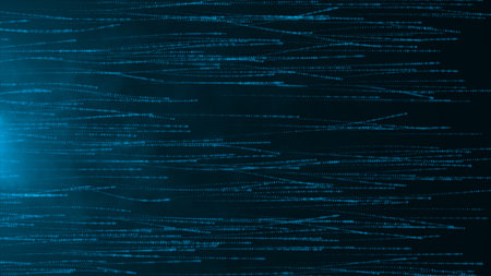 Data connection speed lines technology abstract background Digital fiber hi tech concept Blue light streak, fiber optic Technology background led fibers Speed digital lights. 3d renderingの写真素材
