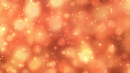Abstract background with bokeh effect. Luxury gold background with gold particle. Glitter vintage lights background. Christmas Gold foil texture. holiday concept. 3d renderingの写真素材