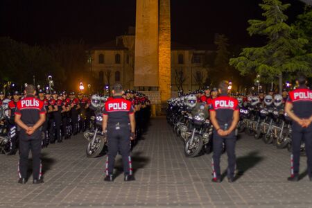 Turkish Police security patrol