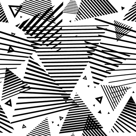 Triangle pattern. Triangle geometric background. Strip line triangles. Abstract lines.のイラスト素材