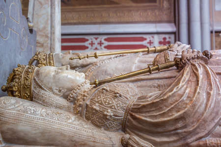 Uppsala, Sweden - 16 June 2019: Tomb of King Gustav Vasa and three of his wives in Uppsala Cathedral (Uppsala domkyrka). Gustav First Vasa, 16th-century King of Sweden and his consorts.のeditorial素材