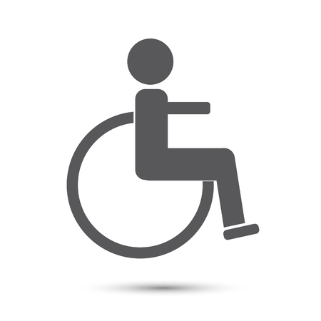 Icon disabled gray on white background.のイラスト素材