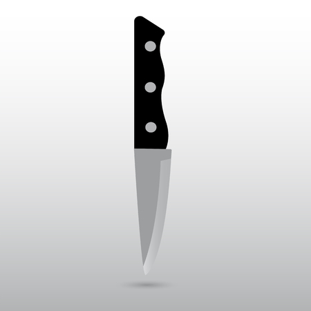 Icon kitchen knife on a white backgroundのイラスト素材
