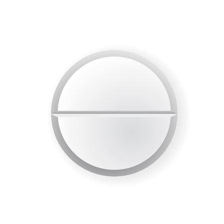 Icon medical tablet on white background.のイラスト素材