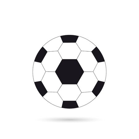 Soccer ball icon on white backgroundのイラスト素材