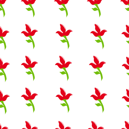 Seamless background of flowersのイラスト素材