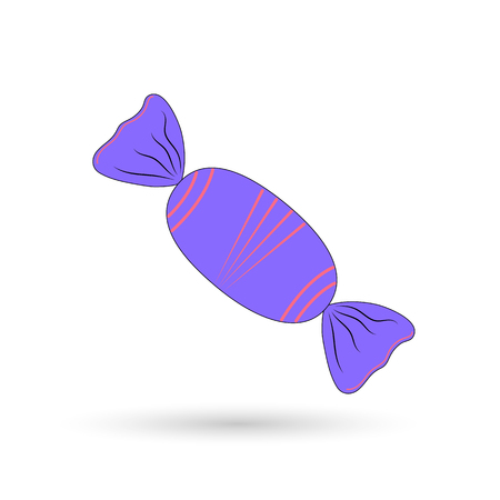 Sweets wrapped on a white background. Vector illustrationのイラスト素材