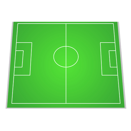 Soccer field, top view. Vector illustration for your designのイラスト素材