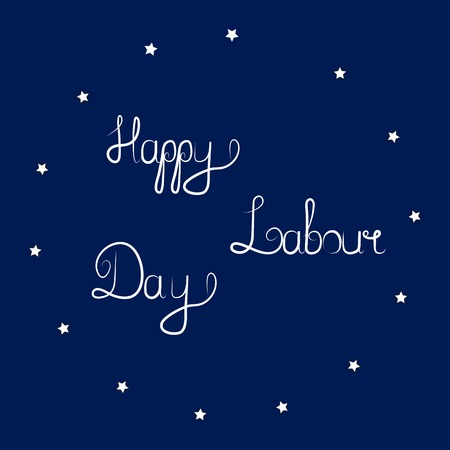 Background with the inscription of a happy day of workのイラスト素材