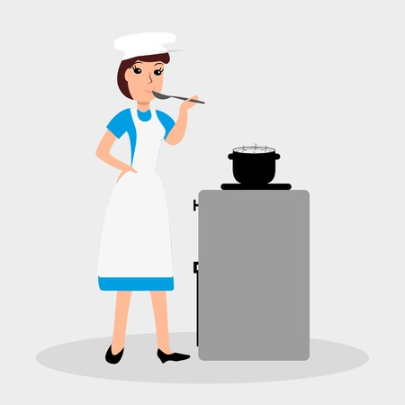 Woman cook.のイラスト素材
