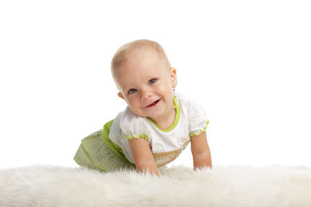 Baby on the white backgroundの写真素材