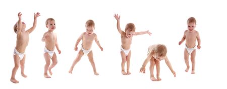 Happy dancing kidsの写真素材