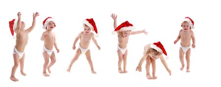 Happy dancing kidsの写真素材