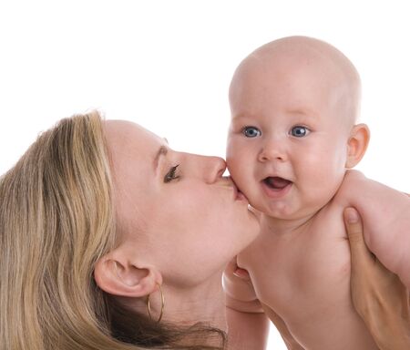 Mum plays with the baby 11の写真素材