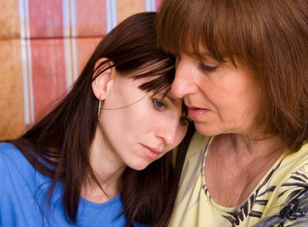 Mum regrets the daughterの写真素材