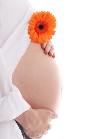 Beautiful picture a tummy of the pregnant womanの写真素材