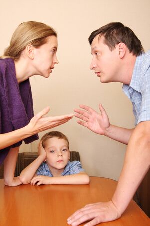 Conflict in a family 2の写真素材