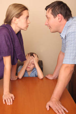 Conflict in a familyの写真素材