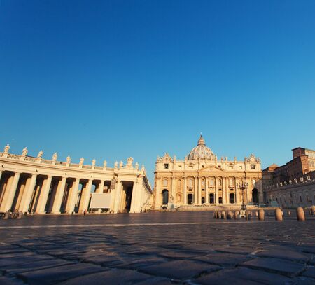 Cathedral of St Peters. St. Peter's Basilica, Vaticano, Italy, Romeの写真素材