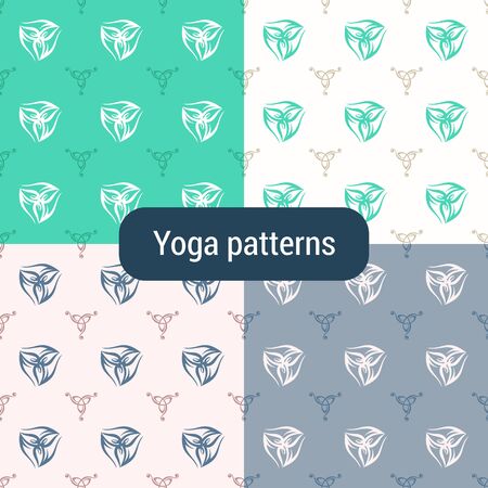 seamless pattern with Triquetra symbolのイラスト素材