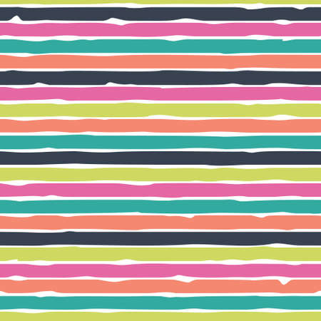 Simple seamless pattern with whimsical hand drawn uneven lines