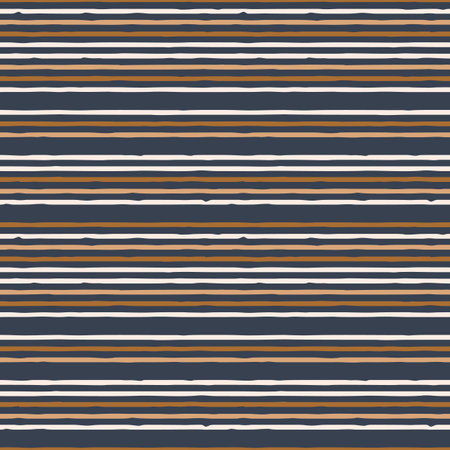 Simple seamless pattern with whimsical hand drawn uneven linesのイラスト素材