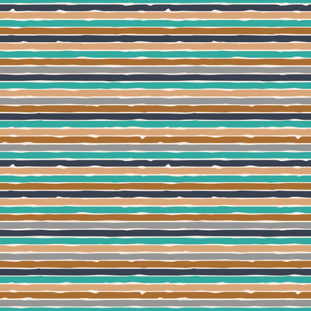 Simple seamless pattern with whimsical hand drawn uneven linesのイラスト素材