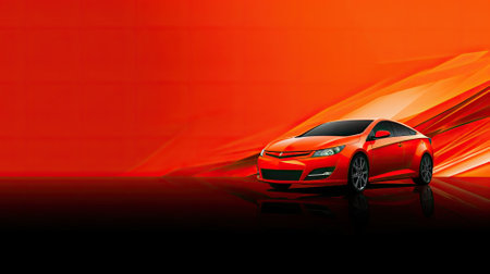Car, auto. Web banner with copy space. Generative AIの素材