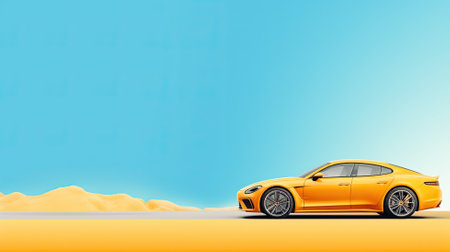 Car, auto. Web banner with copy space. Generative AIの素材