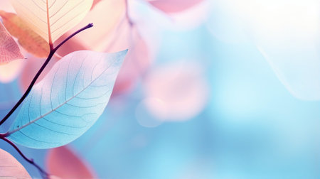 Nature macro textures, transparent leaves, beautiful abstract backgroundの素材