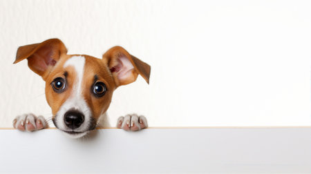 Cute dog, puppy, pet, white backgroundの素材
