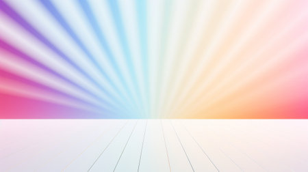 A serene blend of pastel hues, creating a smooth gradient from pink to blue, evoking a calming and modern feelの素材