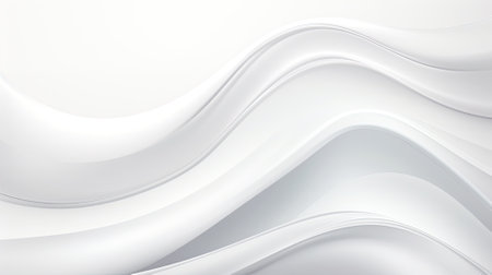 White wave background. Web banner with copy space. Generative AIの素材