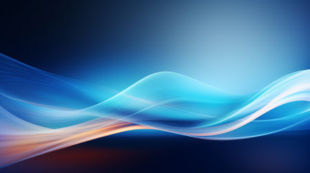 Blue dynamic waves, abstract light backgroundの素材