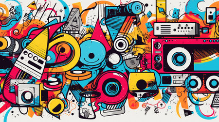 Art creative collage, abstract graphicの素材