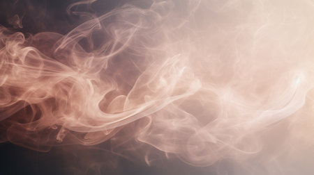Wispy smoke patterns swirling in a dynamic and ethereal displayの素材