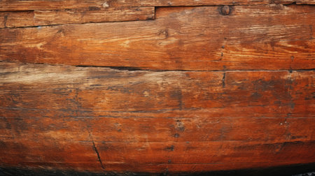 Richly textured aged wooden planks with patinaの素材