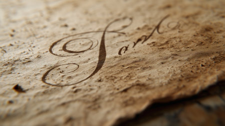 Vintage paper with elegant handwritten calligraphyの素材