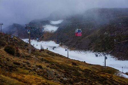 Ski resort in Sierra Nevada Spain