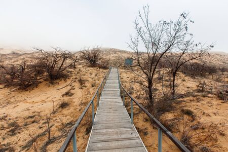 Barkhan Sarykum. Scenic route to barkhan sarykum Republic Of Dagestan, Russiaの写真素材
