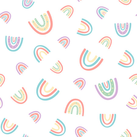 .Abstract rainbow seamless patternのイラスト素材