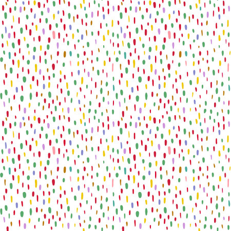 pattern of multicolored dots, smears, spots, ovalsのイラスト素材