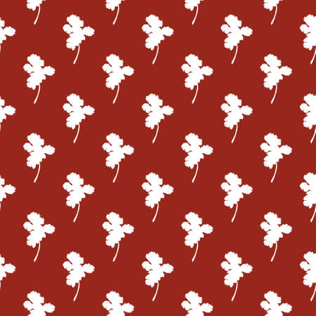 Parsley seamless pattern. Aromatic Italian spice useful herbs. Hand-drawn vector illustrationのイラスト素材